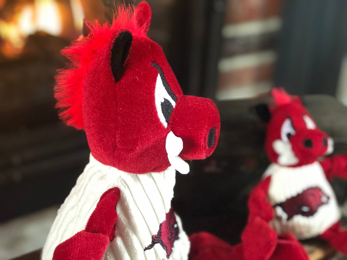 Arkansas (U. of), Tusk the Razorback Knottie® Plush Dog Toy: Large