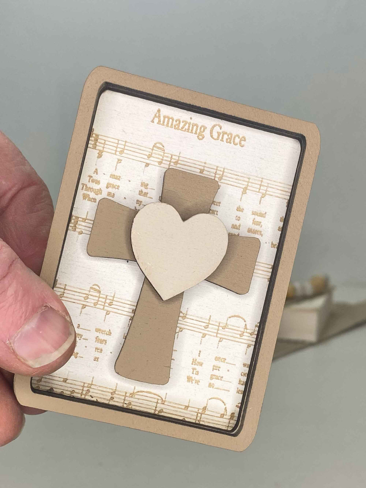 Amazing Grace Magnet, Sheet Music, Old Hymn, Mini Sign