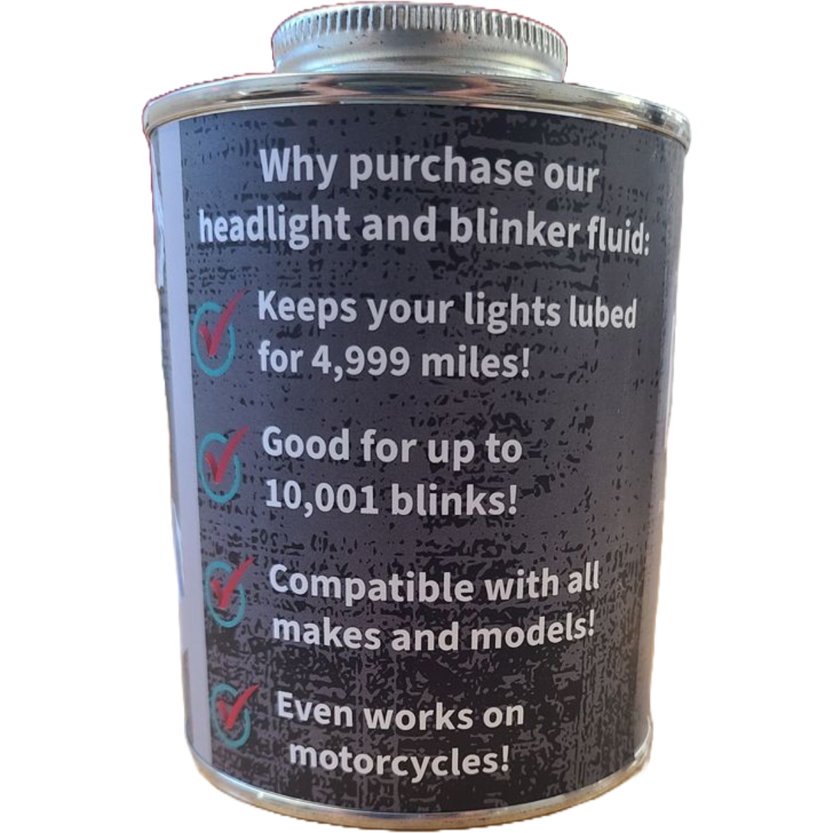 Canned Headlight &amp; Blinker Fluid Funny Gag Gift Dirty Santa