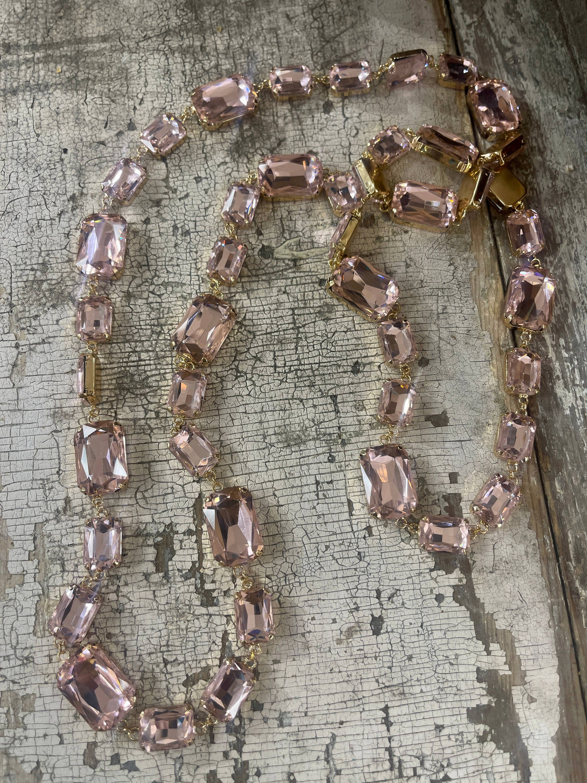 Crystals Galore Double Wrap Necklace