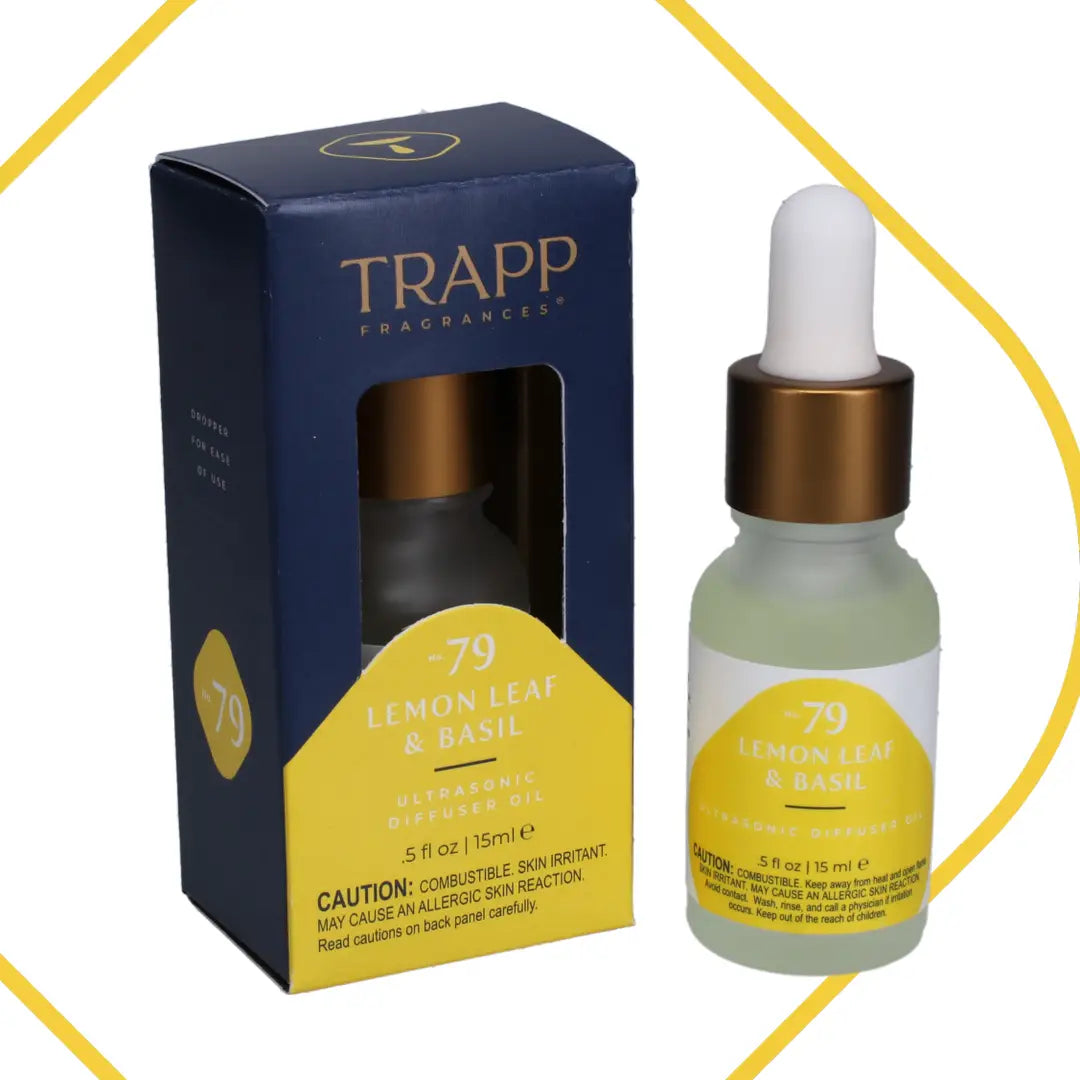 No. 79 Lemon Leaf & Basil 0.5 oz. Ultrasonic Diffuser Oil