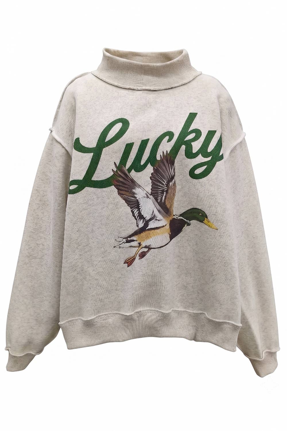 'Lucky &amp; Mallard' Mock-Neck Sweatshirt