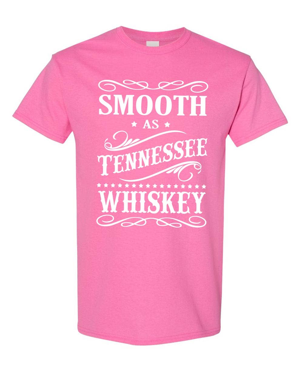Tennessee t-shirt smooth as Tennessee whiskey, pink.