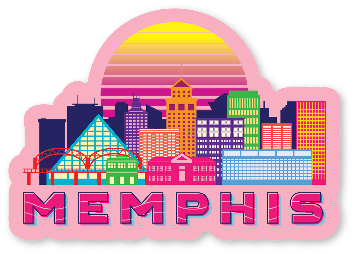 Suncatcher - Memphis TN Retro Skyline