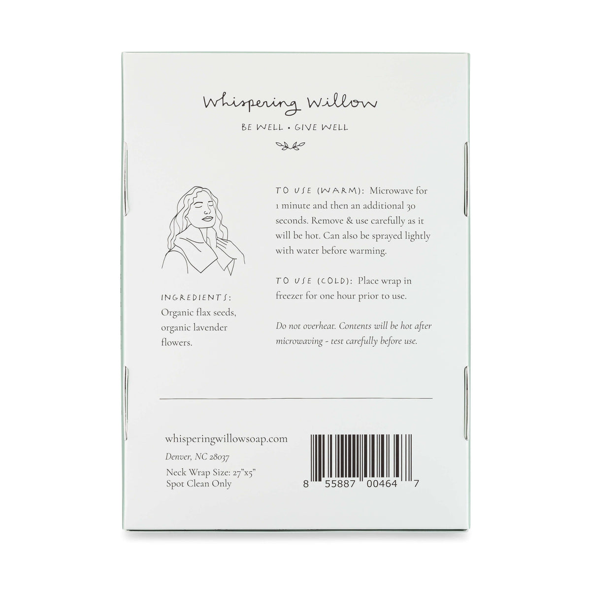 Neck Wrap -  Lavender- Boxed