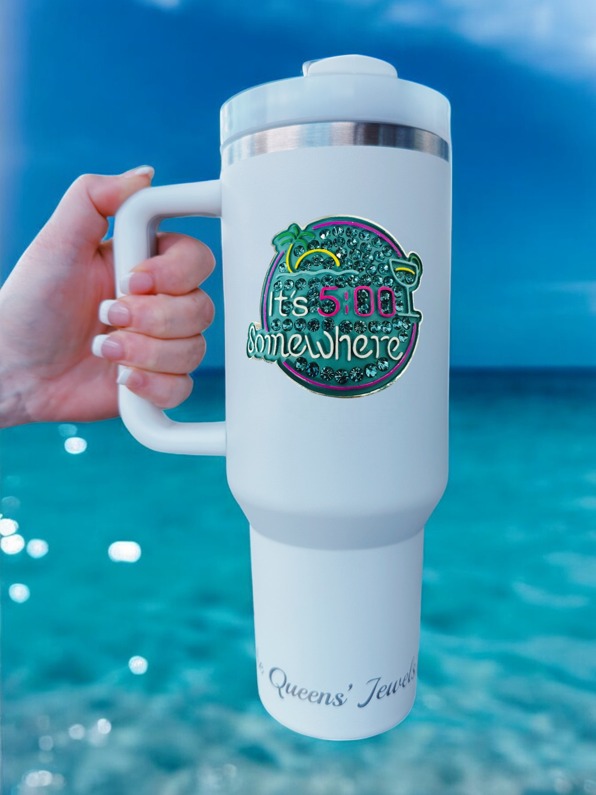 It's 5 O'Clock Somewhere - Jeweled Tumbler