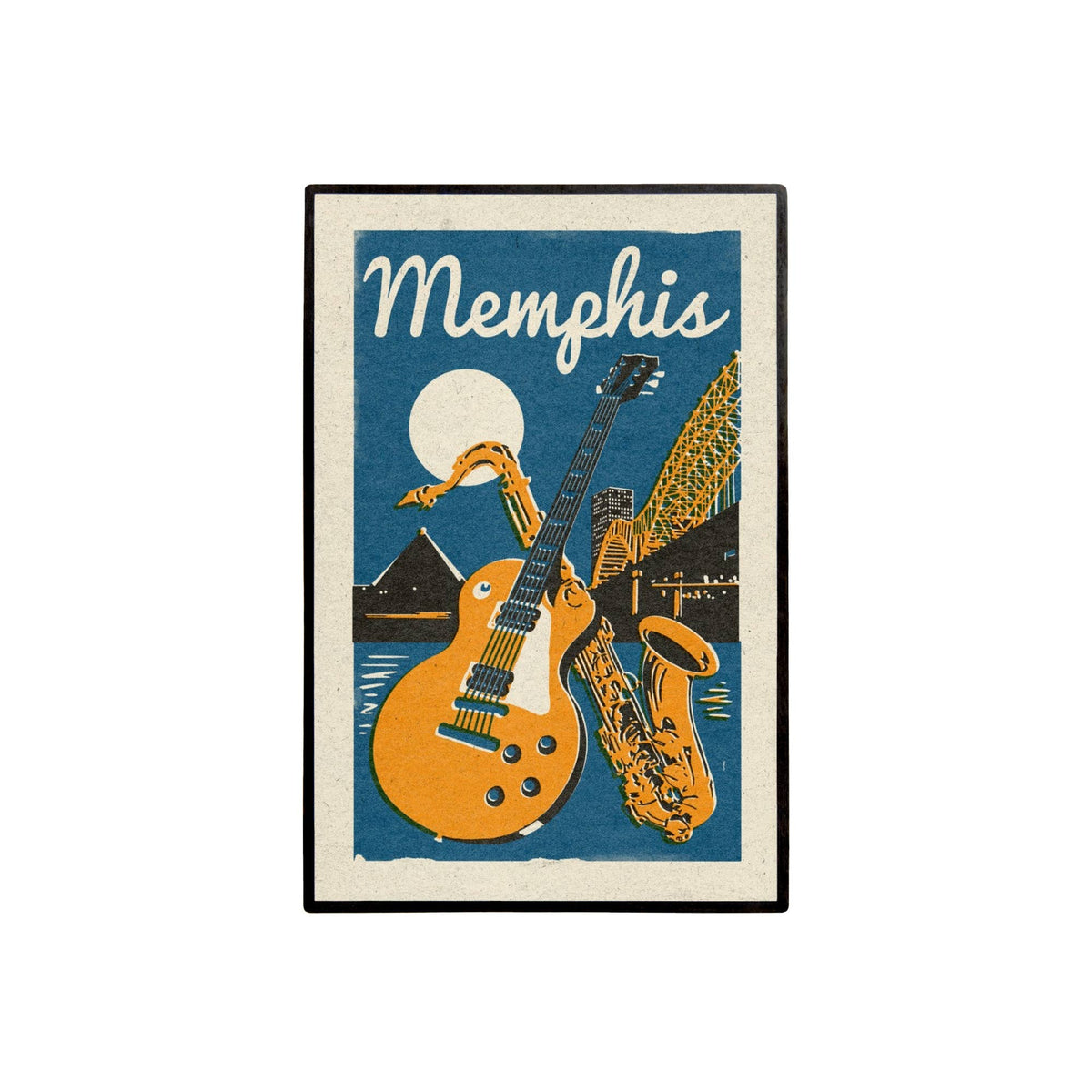 Woodblock, Memphis, Tn, Lapel Pin