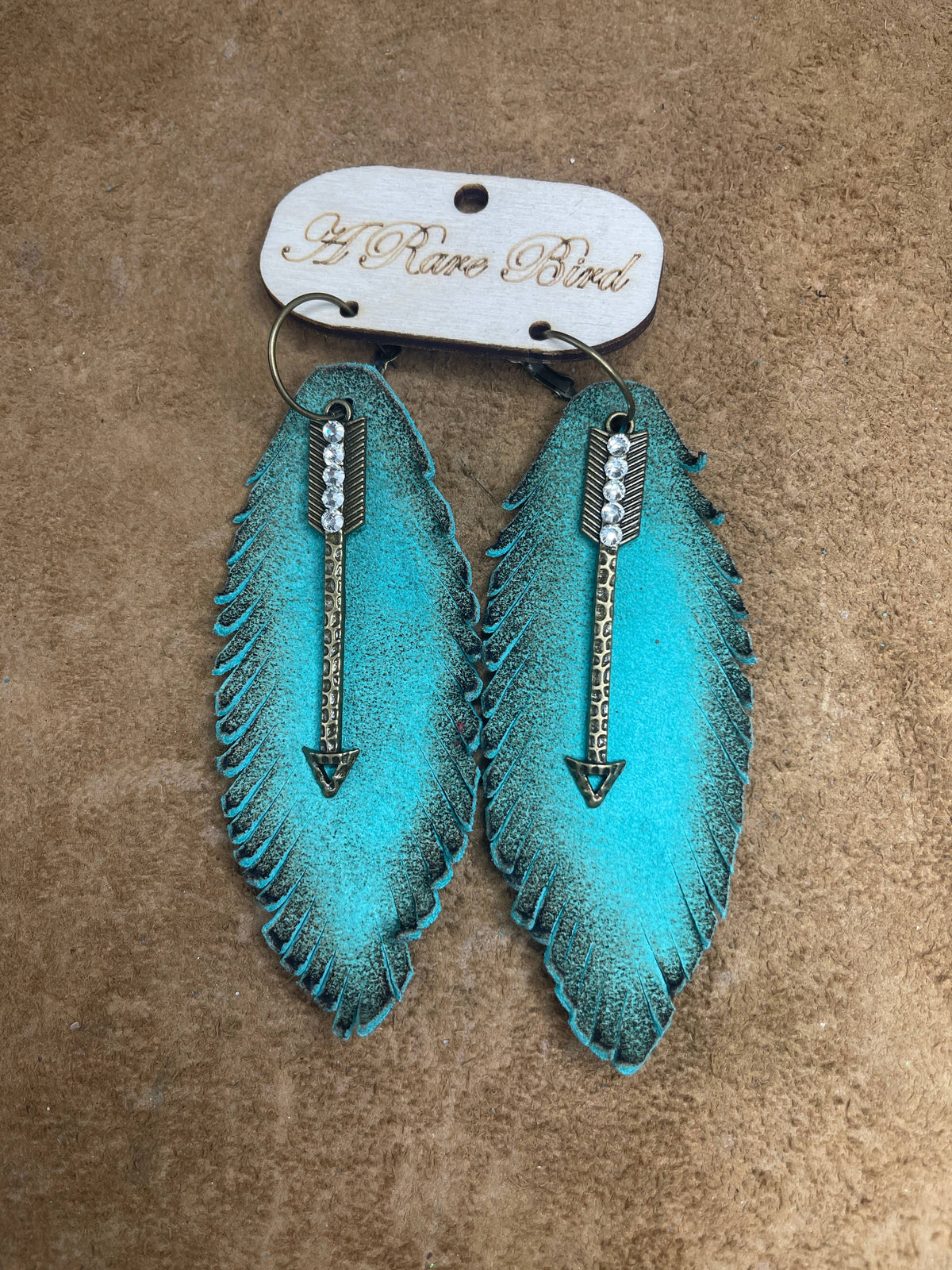 "Follow Your Arrow" Light Turquoise Earrings