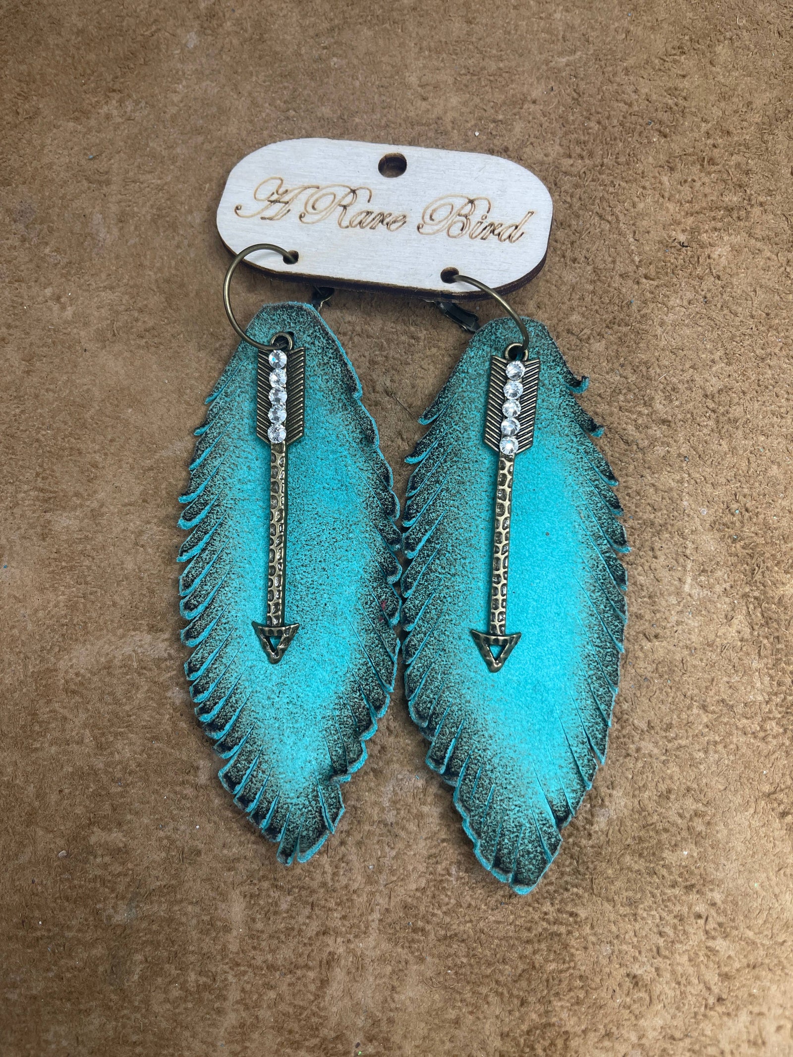 "Follow Your Arrow" Light Turquoise Earrings