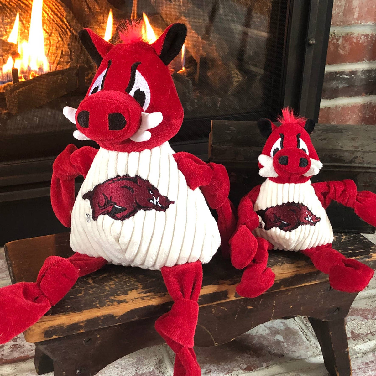 Arkansas (U. of), Tusk the Razorback Knottie® Plush Dog Toy: Small