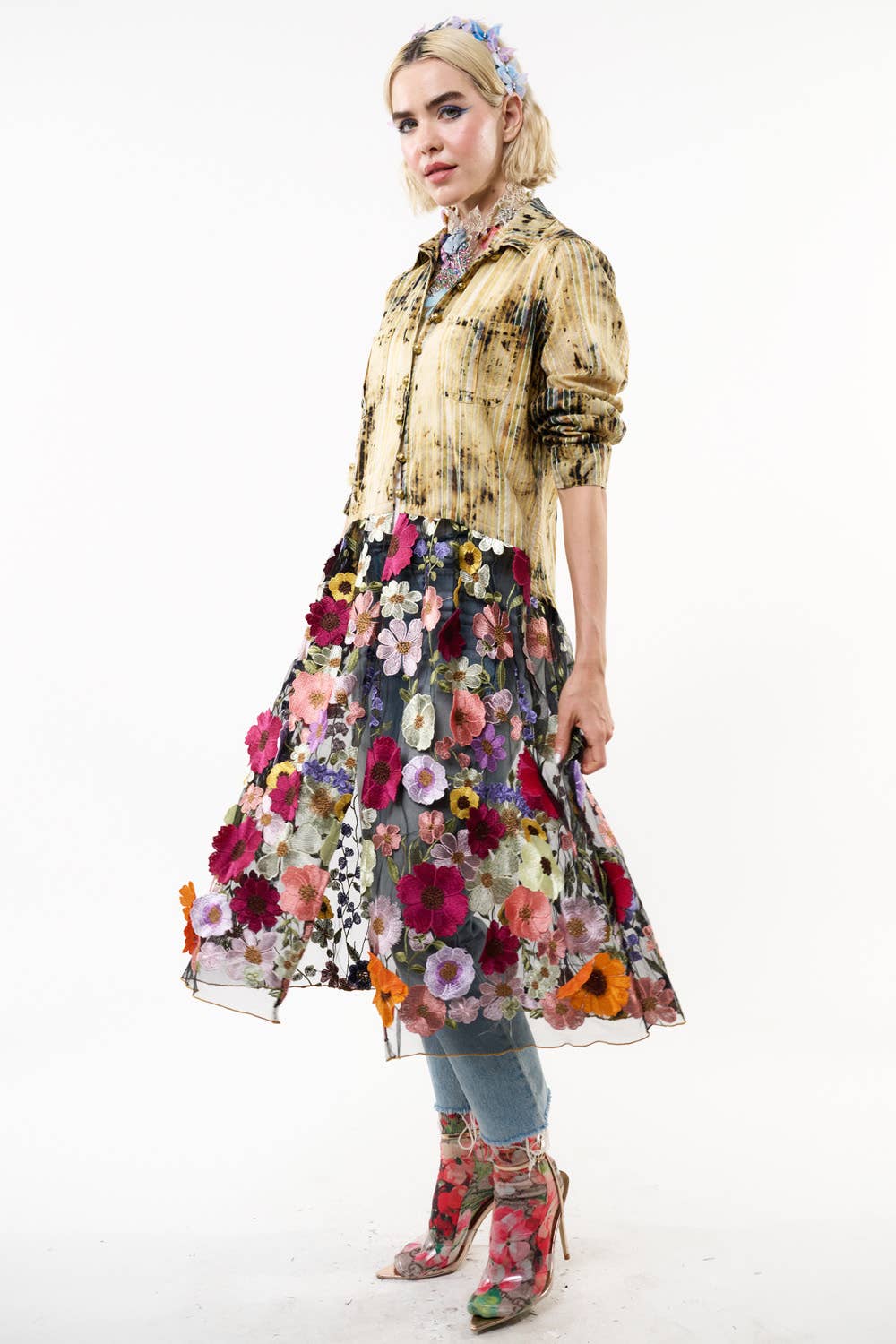 Valencia Maxi Shirt: Oxidized Black