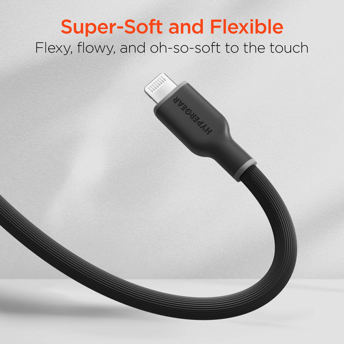 FlexiPro USB-C to Lightning Soft-Touch FastCharge Cable 10ft