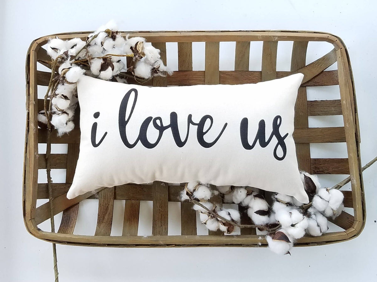 I Love Us Decorative Accent Lumbar Pillow