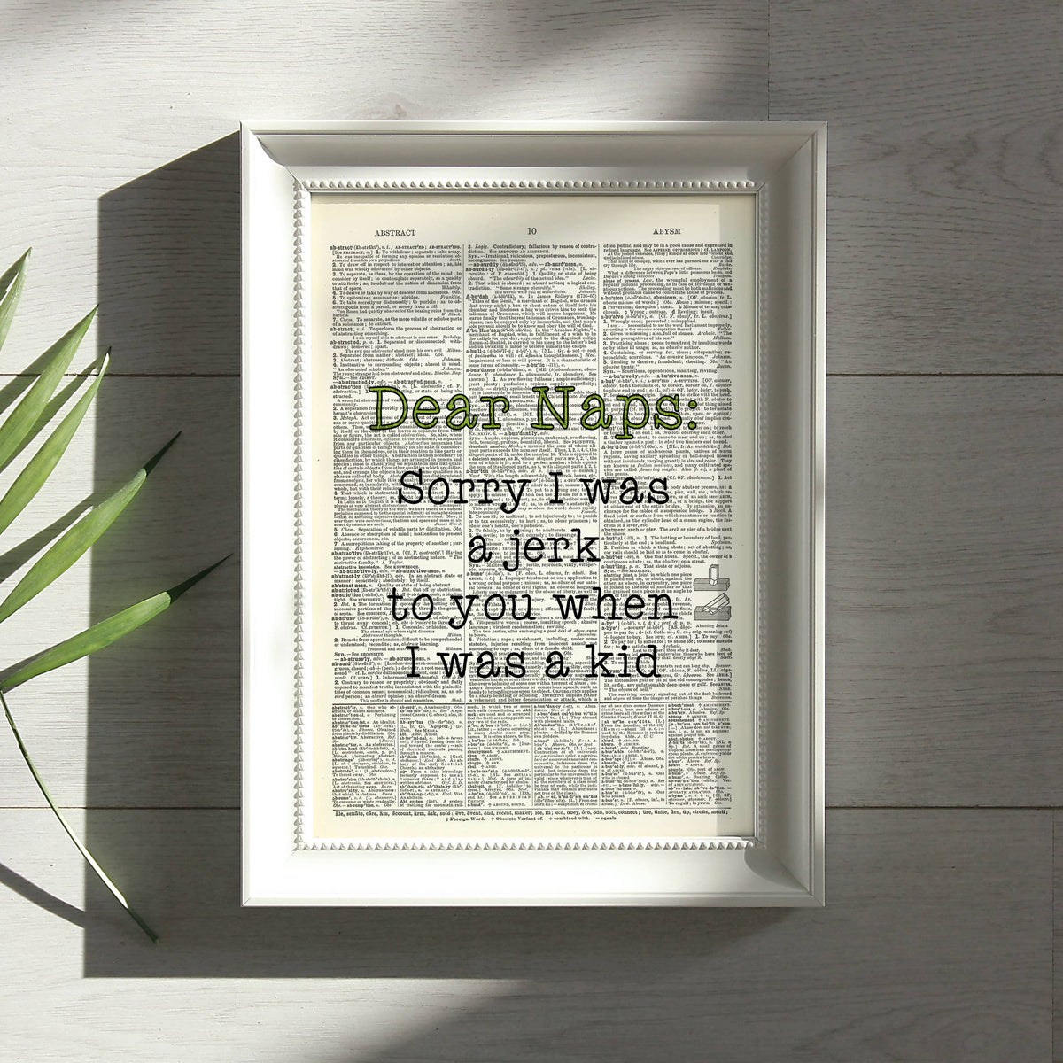 Art Print Dictionary Page | Vintage | Dear Naps