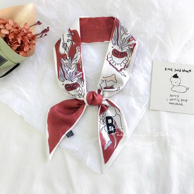 Ribbon Scarf/ Purse Scarf