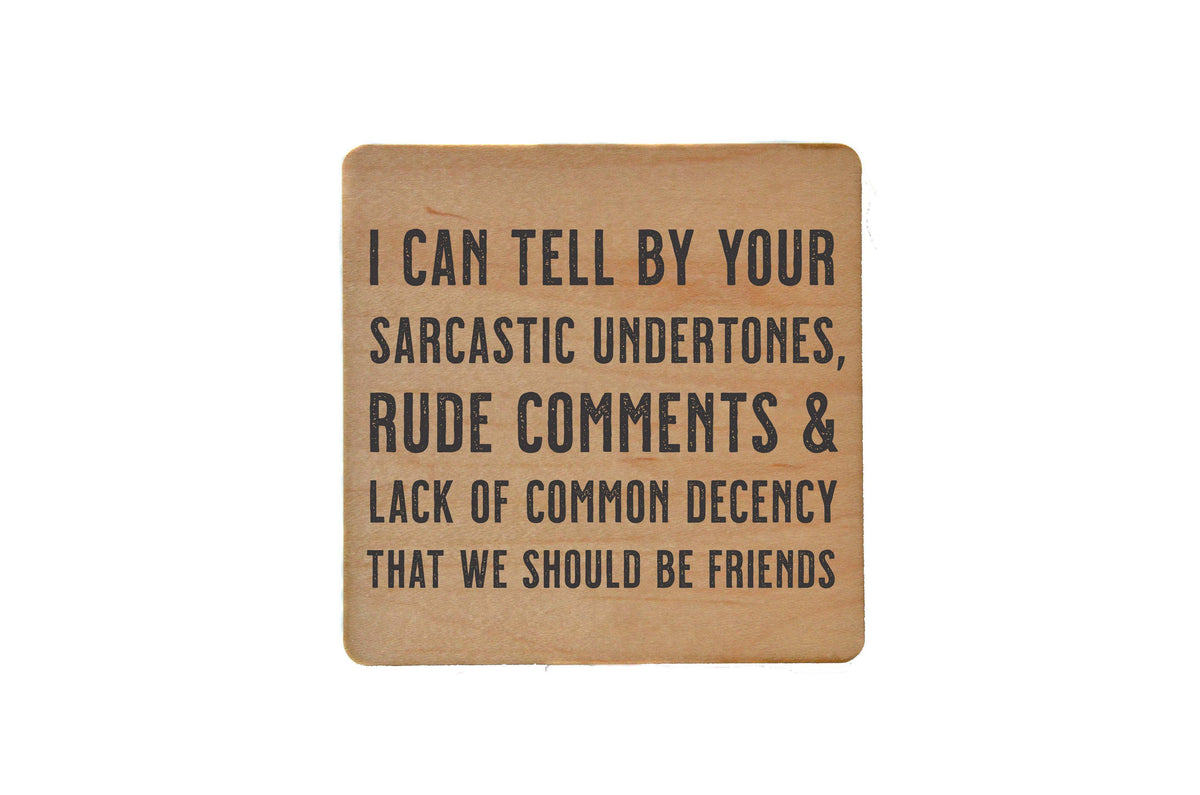 Sarcastic Comments Funny Gift Drink Coaster - Coasters