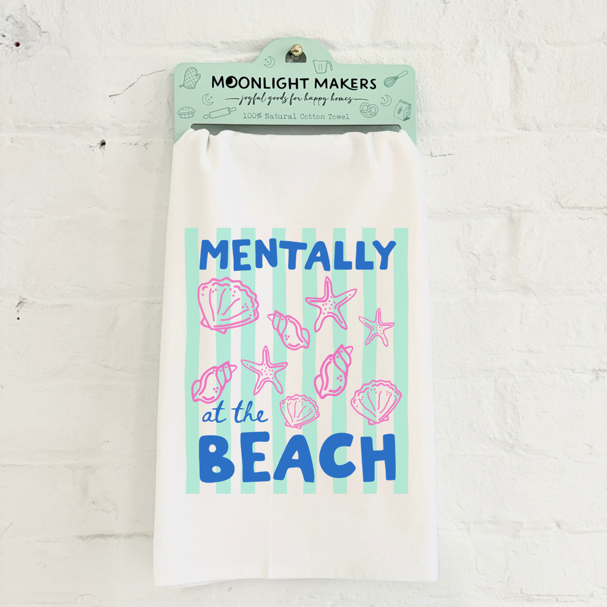 Colorful Kitchen Towels - Mentally at the Beach