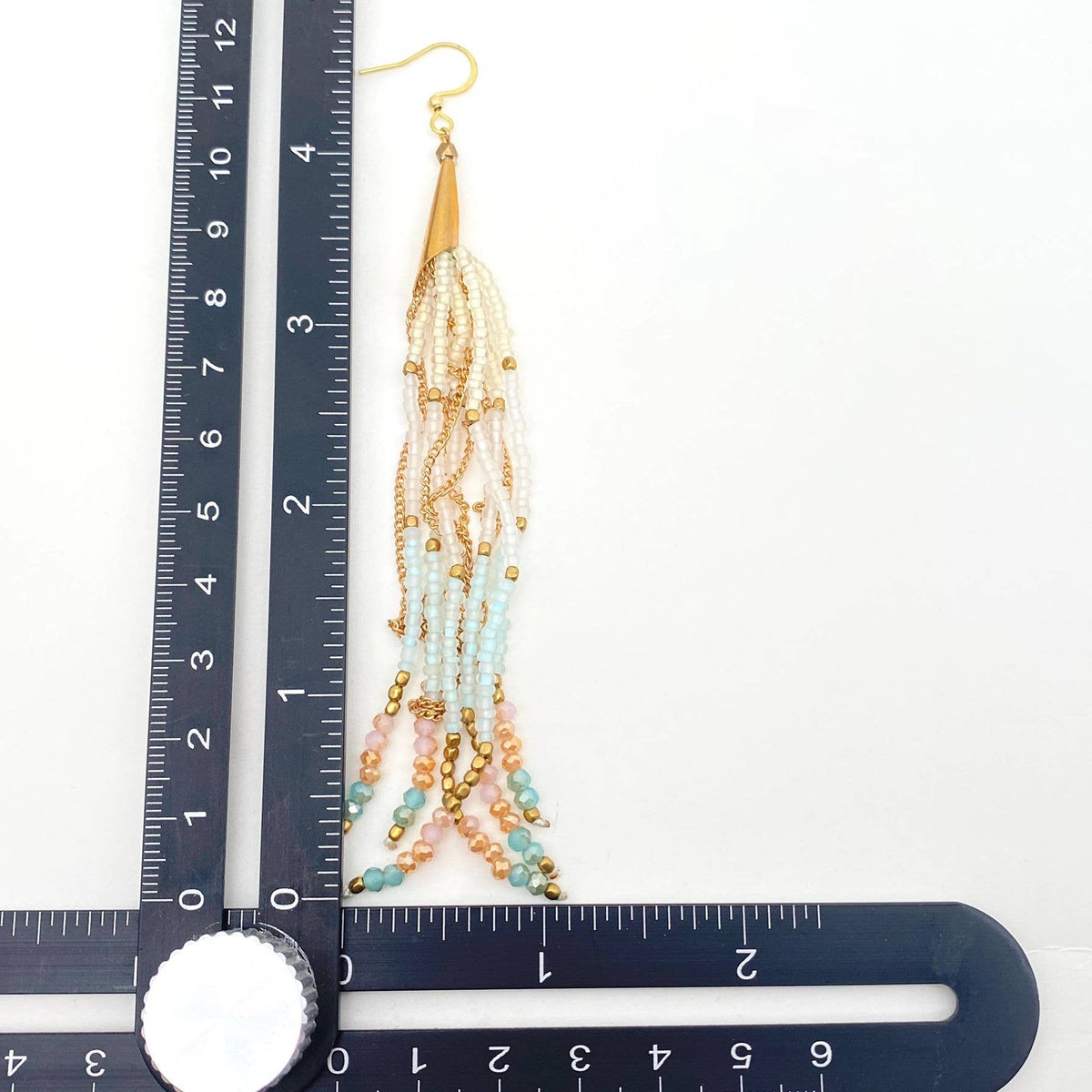 Boho Hand-woven Seed Beads Tassels Earrings