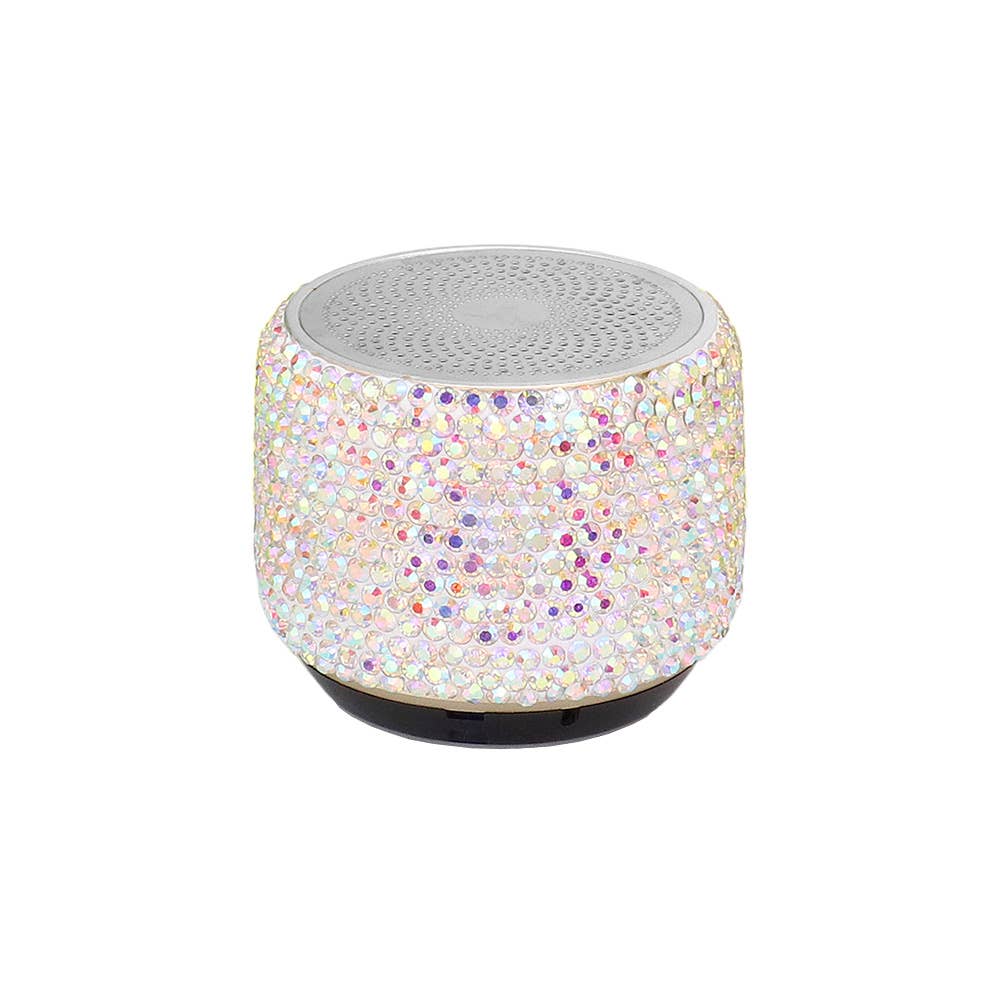 Mini Portable Bling Studded Wireless Speaker
: PEACH