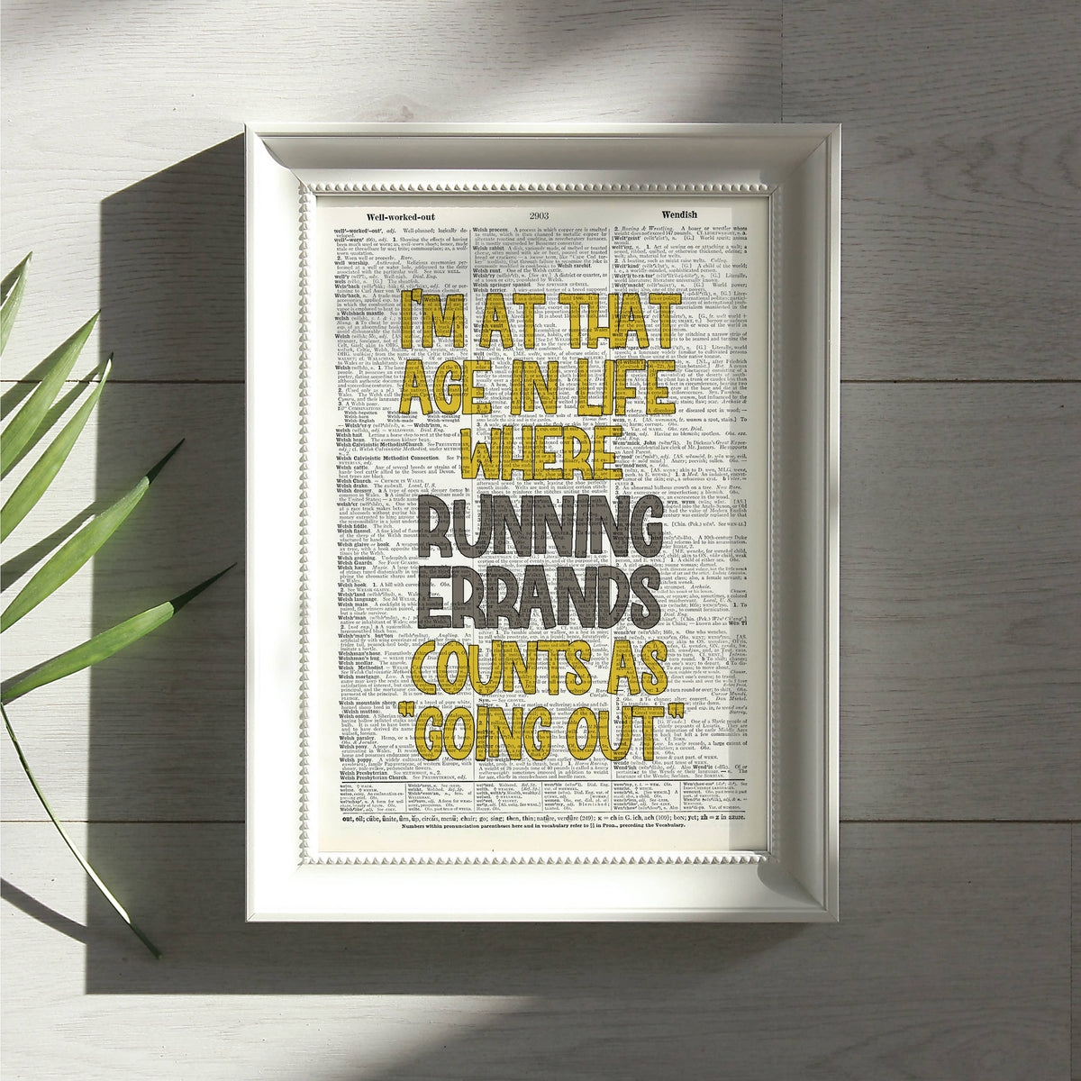 Art Print | Dictionary Page | Vintage | I'm at That Age