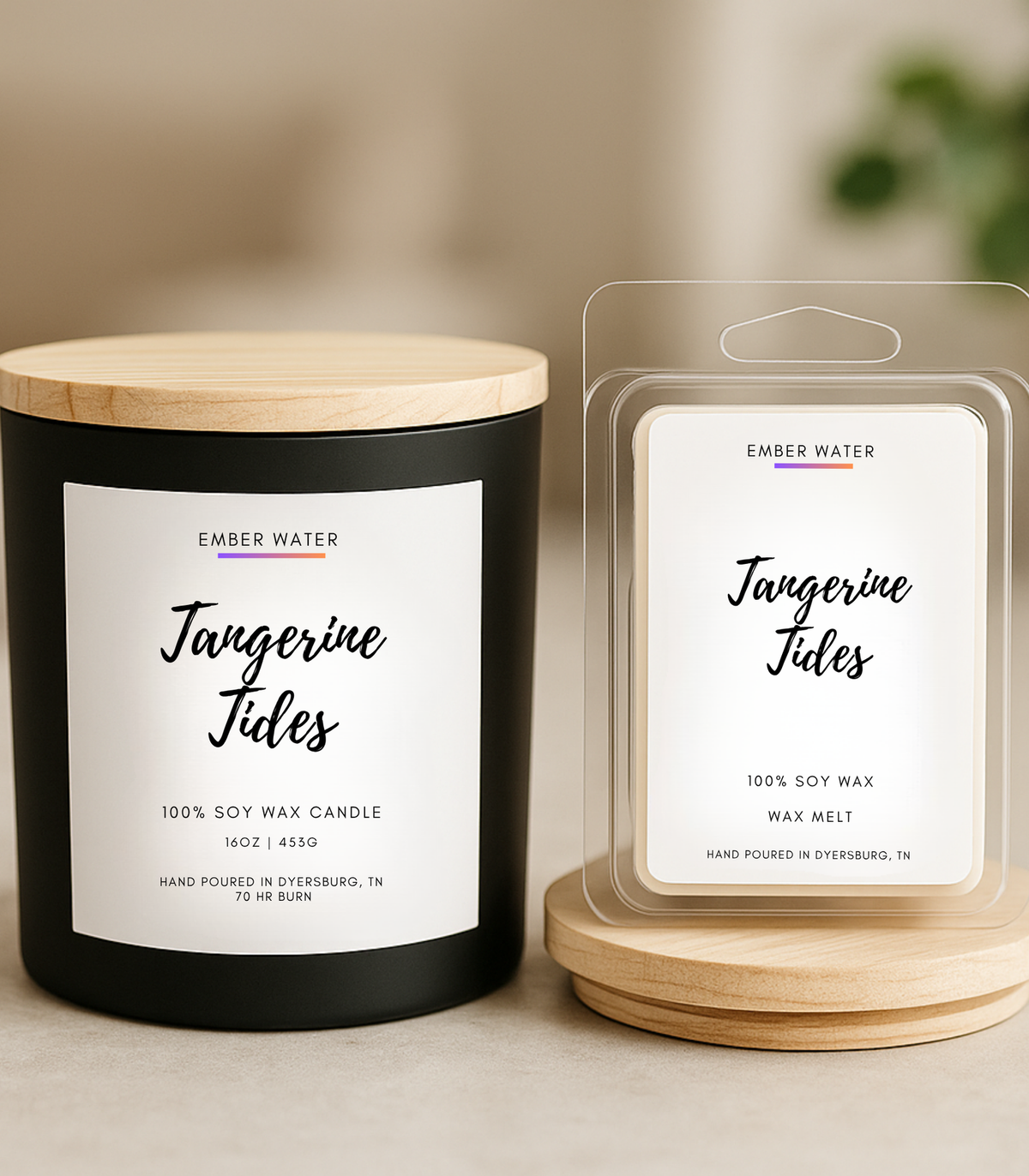 Tangerine Tides 16 oz 100% Soy Candle