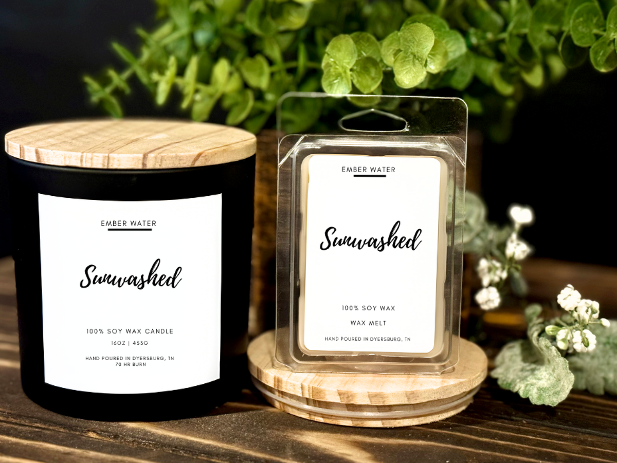 Sunwashed 16 oz 100% Soy Candle