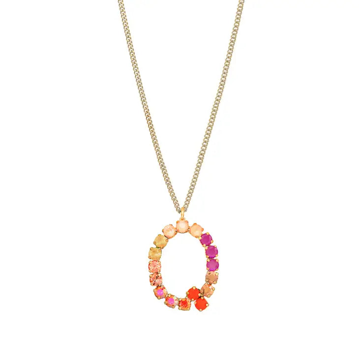 Monogram in Colors Necklace - Choose Your Initial