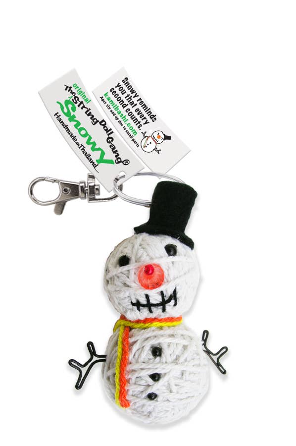 Snowy the Snowman String Doll Keychain