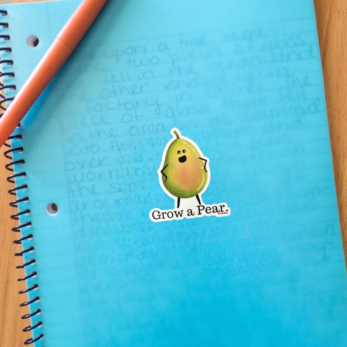 Grow a Pear 3" Vinyl Pear Pun Sticker