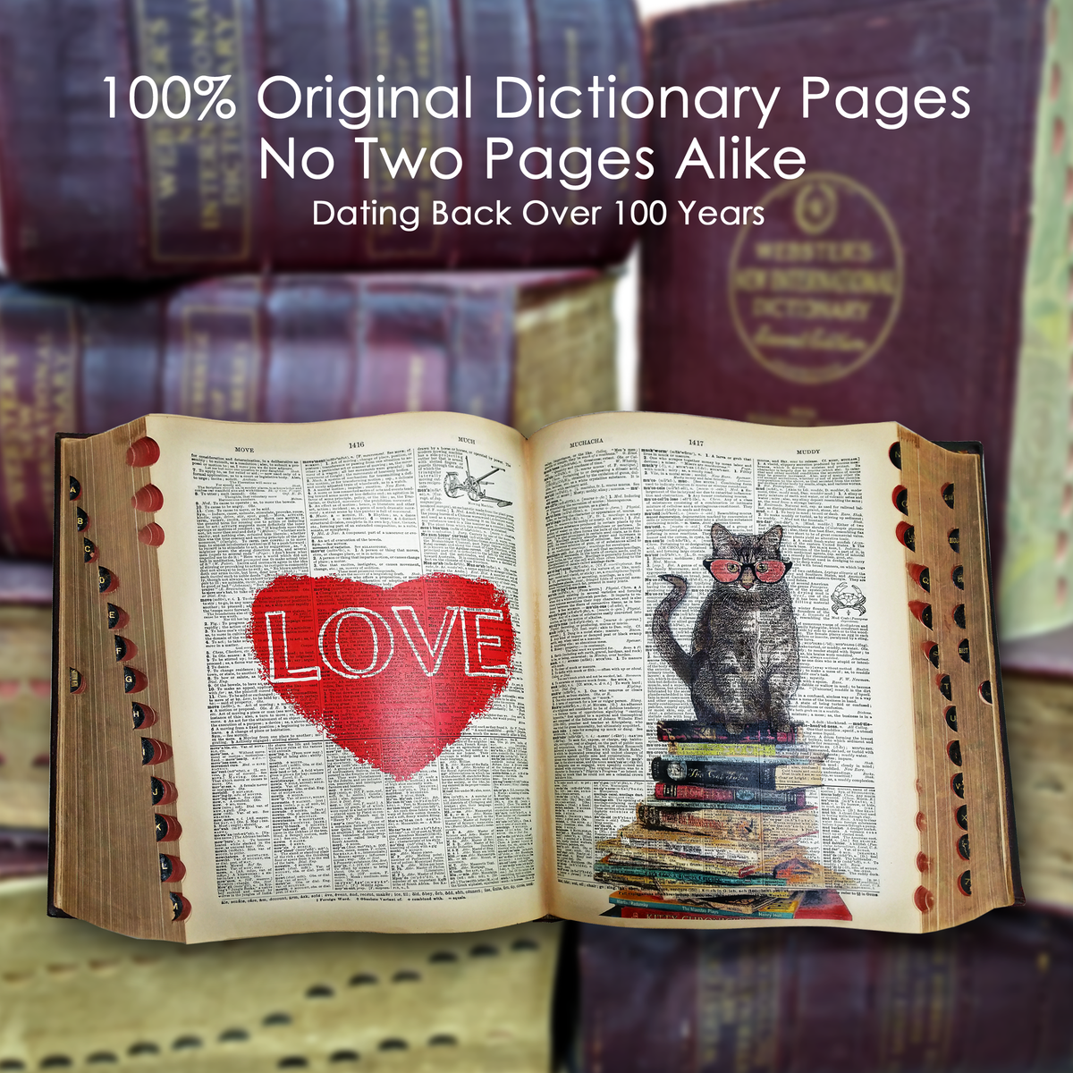 Art | Dictionary Page | Vintage | Imagine all the people