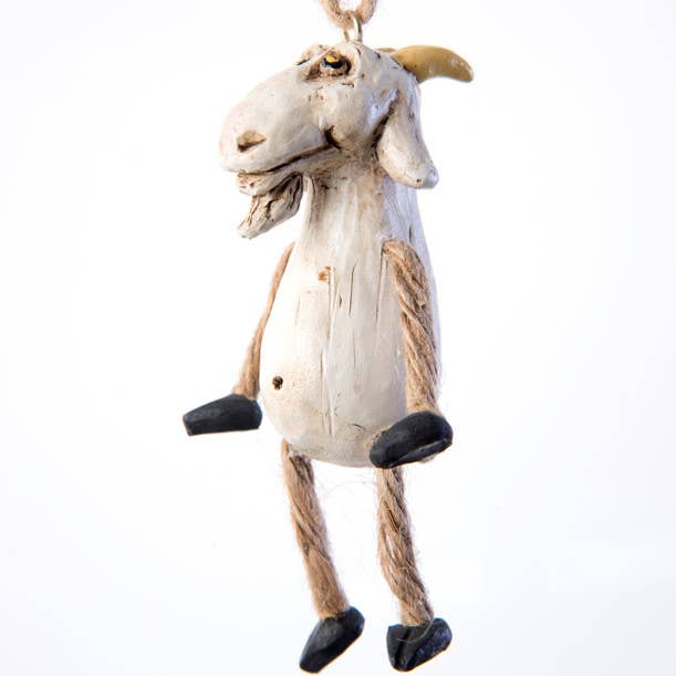 Goat Farm Animal Ornament by Bert Anderson