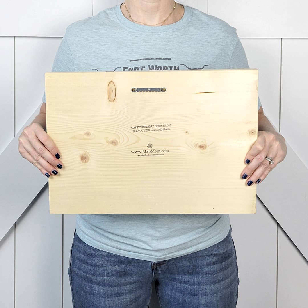 MEMPHIS AREA Directional Customized Plank Map 11x16 Inches Wood