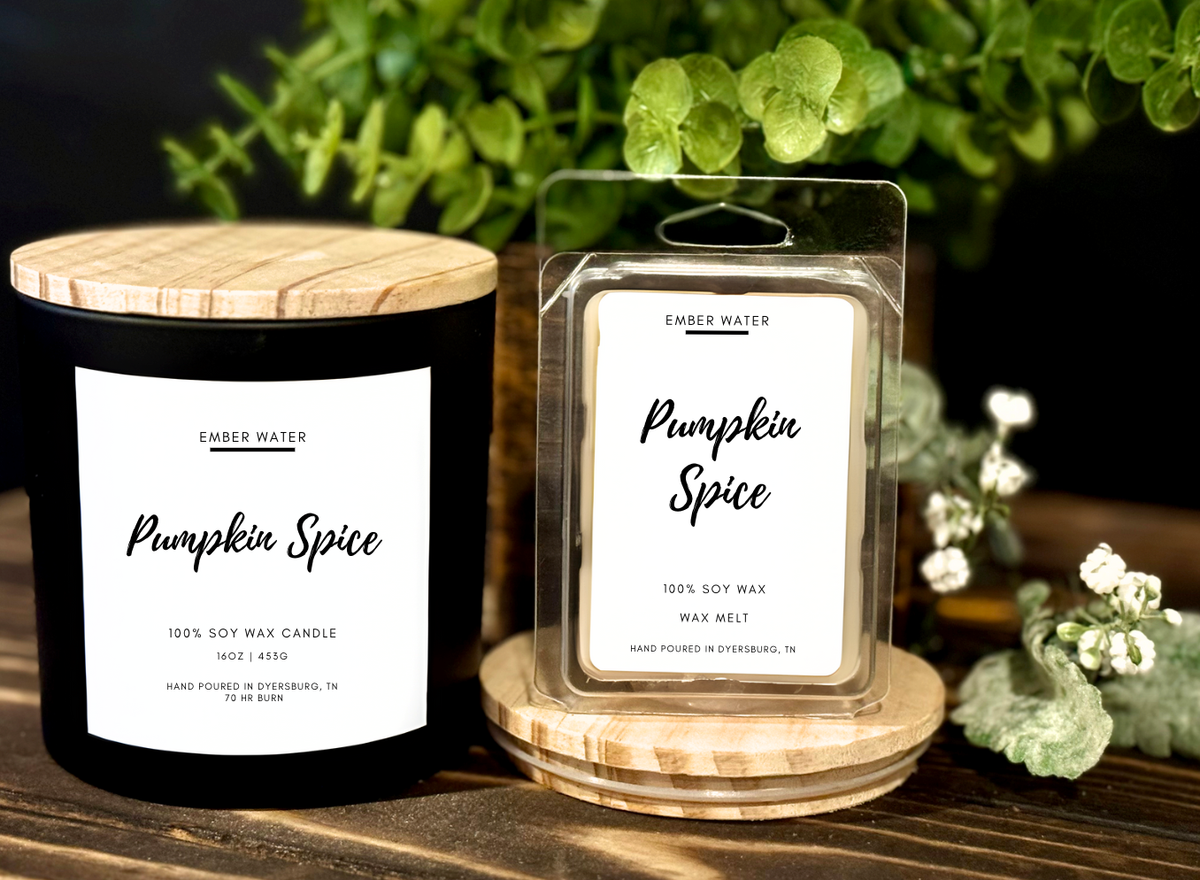 Pumpkin Spice 16 oz 100% Soy Candle