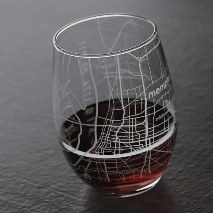 Memphis - Stemless Wine Glass