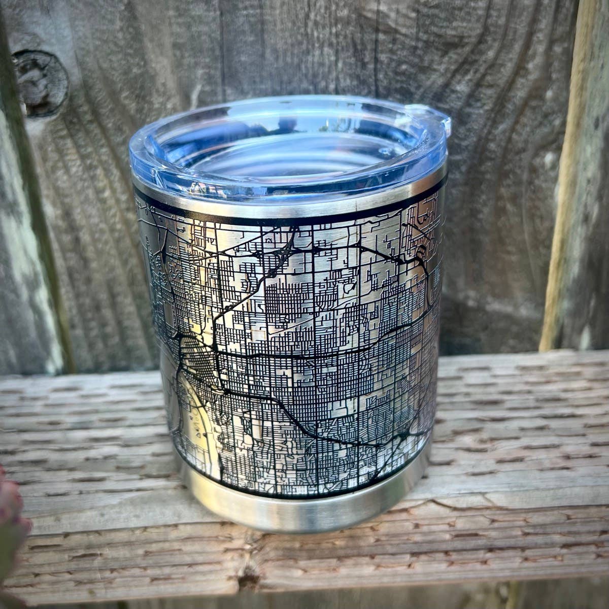 Memphis TN Tactile Lines Map Insulated Cup