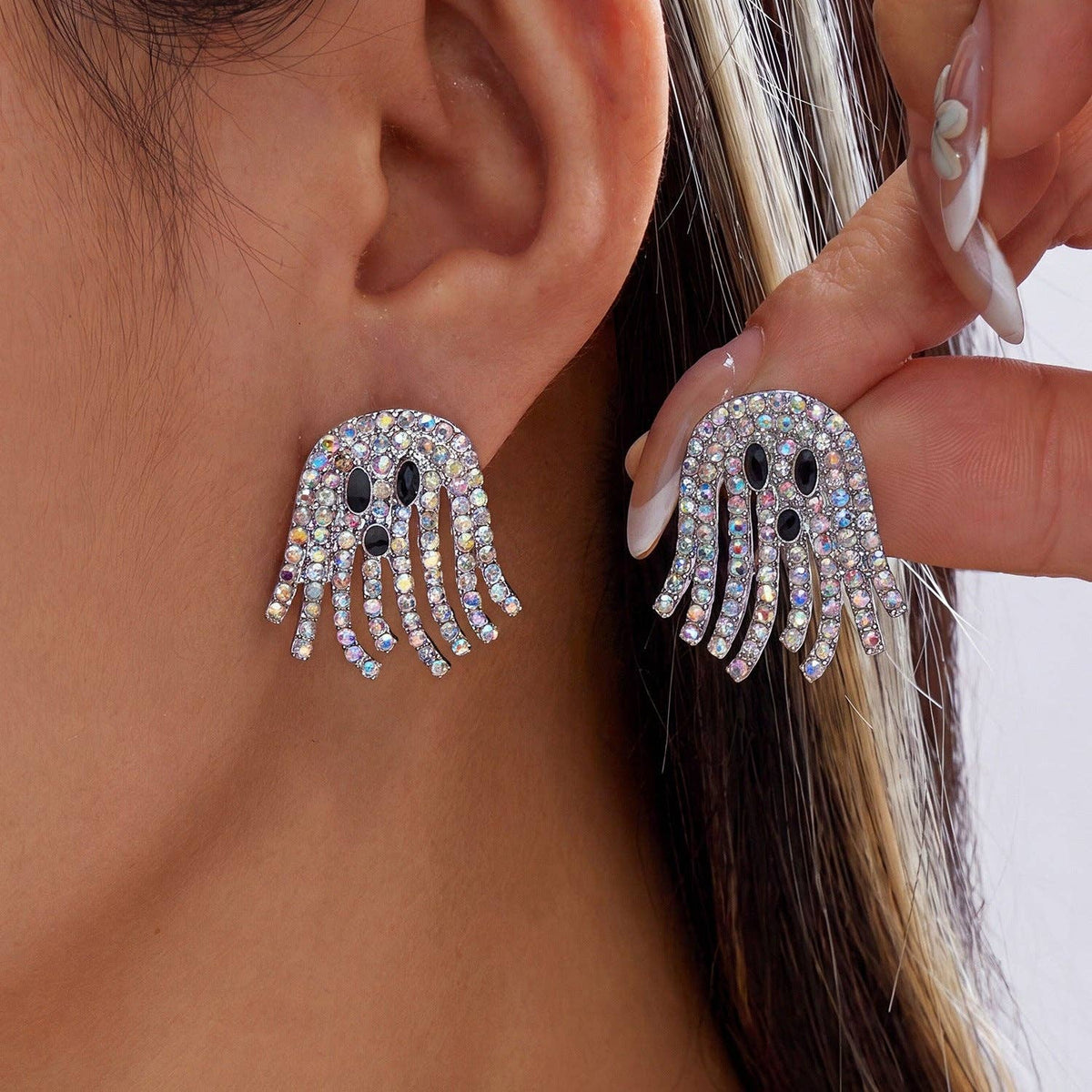 Halloween Ghost Playful Drop Earrings