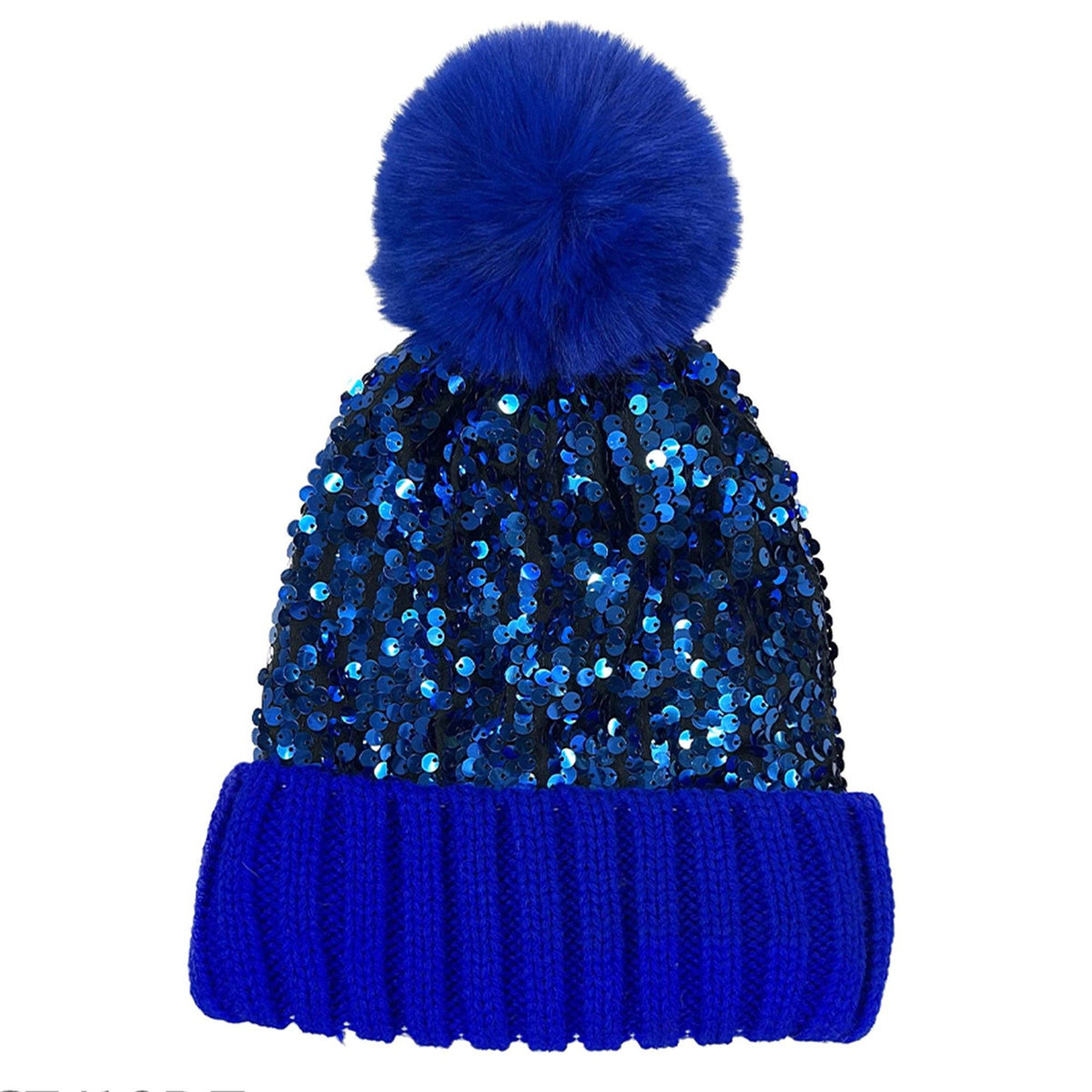 POM POM SEQUIN BEANIE  (REALLY NICE)