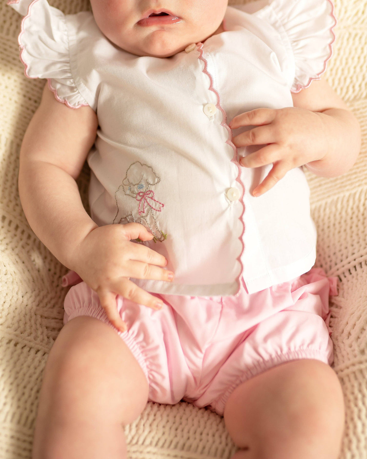 Diaper Cover Set: Pink Lamb: 3m