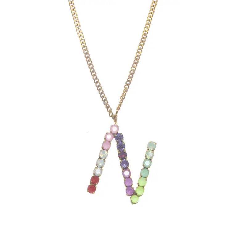 Monogram in Colors Necklace - Choose Your Initial