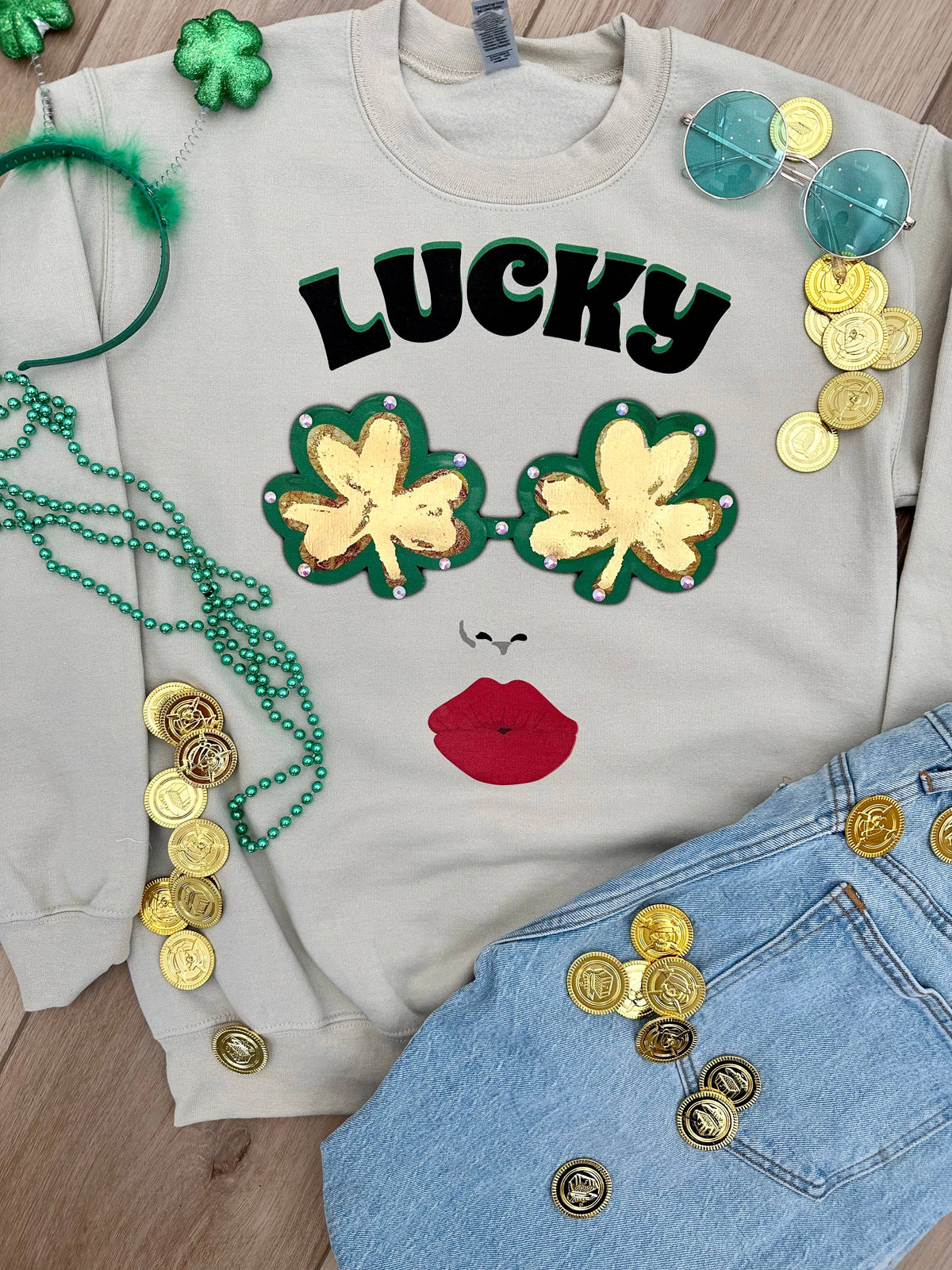 Lucky Girl St. Patricks Day Graphic t-shirt, tee, tank