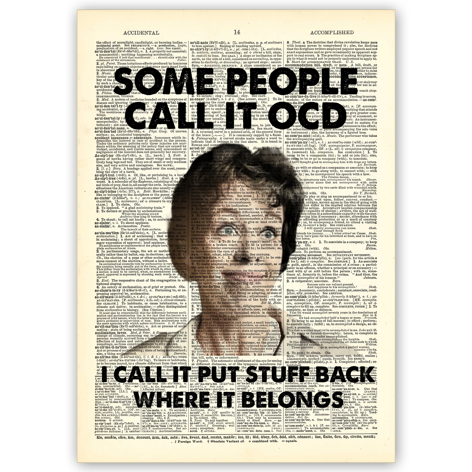 Art Print Dictionary Page | Some People Call It