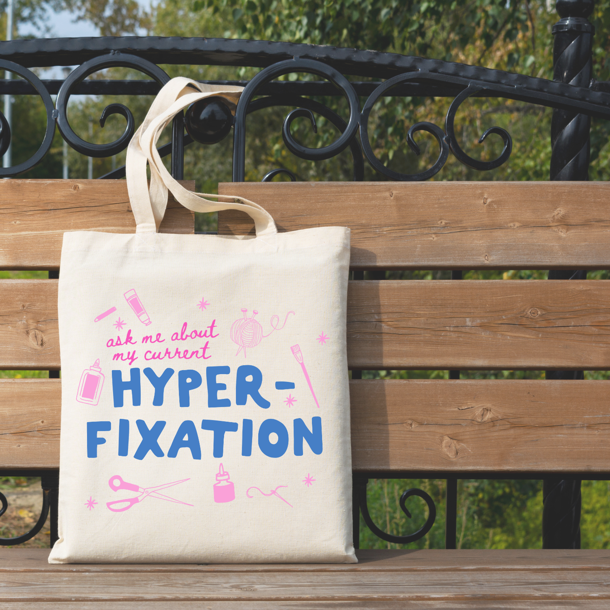 Current Hyperfixation - Colorful Tote Bag