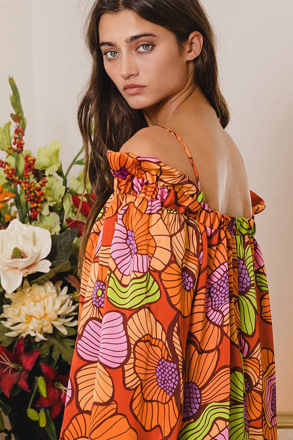 Floral Oversized Top