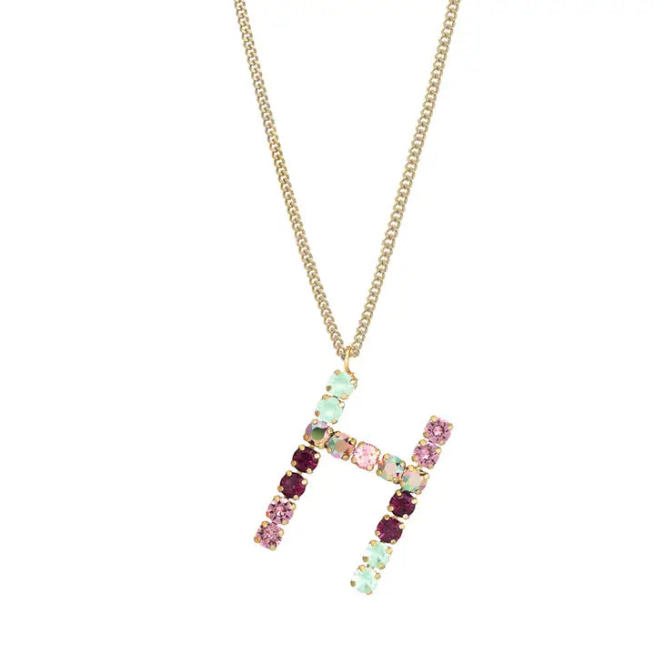 Monogram in Colors Necklace - Choose Your Initial