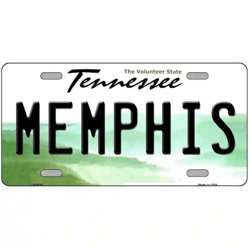 Memphis Tennessee Novelty Metal License Plate