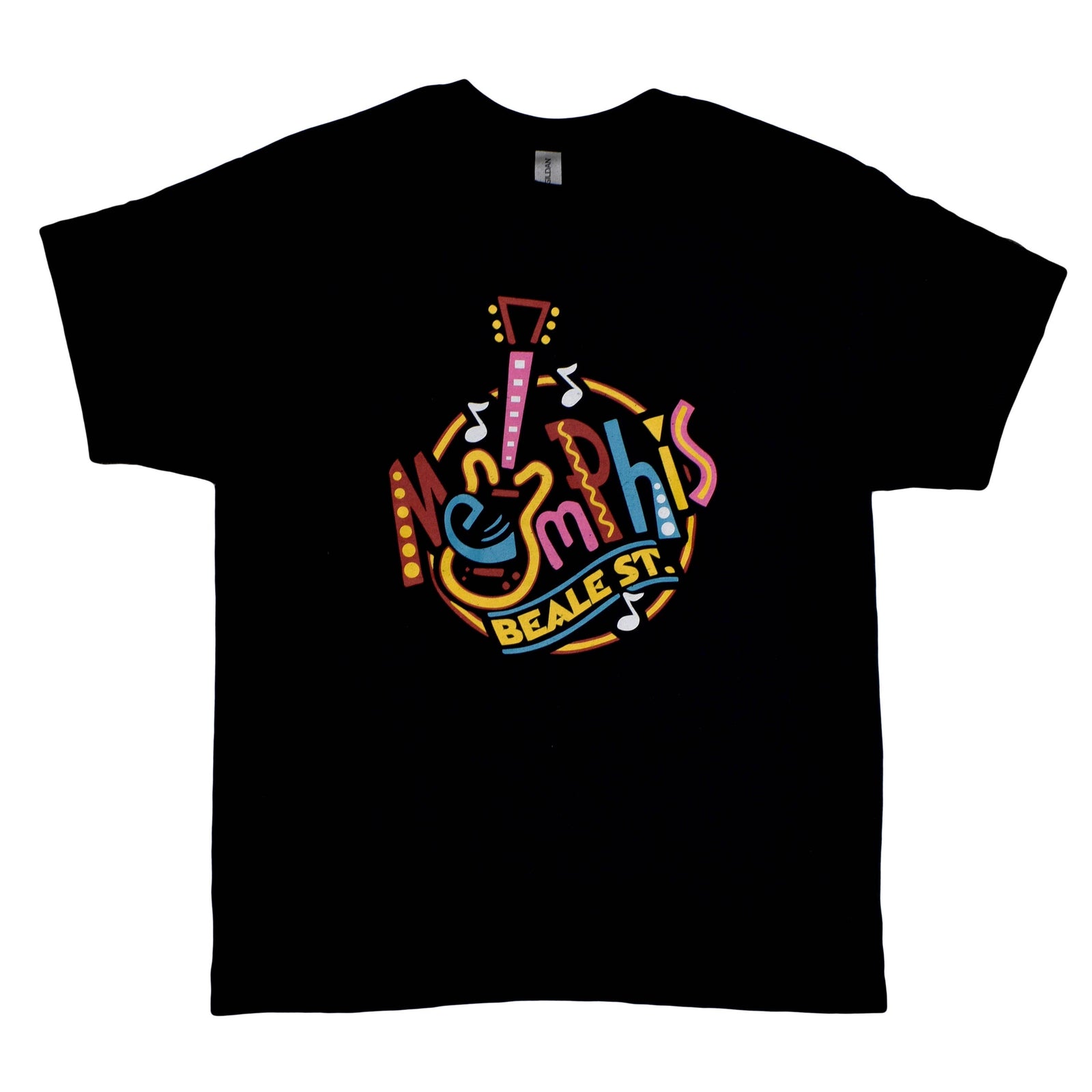 Memphis T-Shirt Round Neon