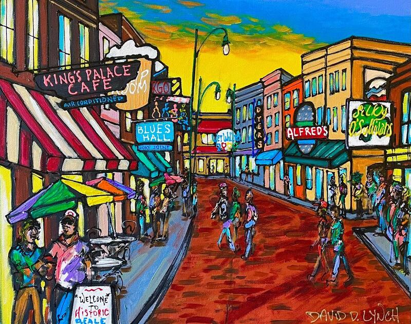 "Beale Street Memphis #23" Original by David Lynch