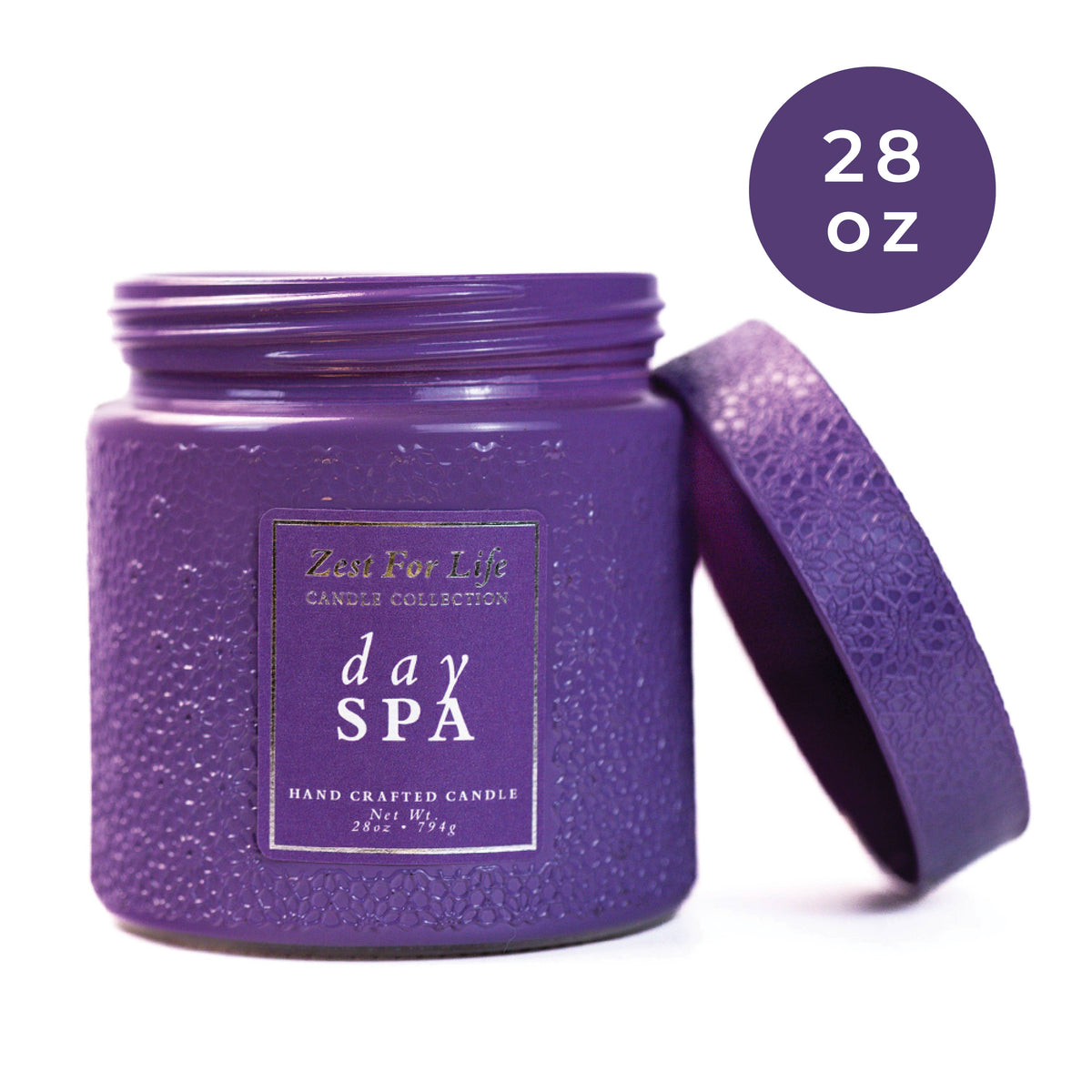 Day Spa – 28oz Zest For Life Luxury Candle Gift