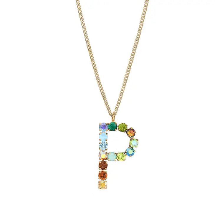 Monogram in Colors Necklace - Choose Your Initial