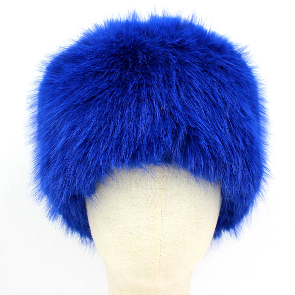 Faux Fur Furry Cossack Style Winter Hat